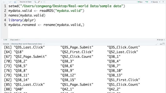 Renaming multiple variables in R смотреть онлайн