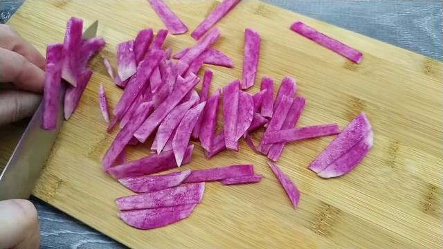 Витаминный салат из арбузной редьки. Вкусный способ укрепления иммунитета! смотреть онлайн