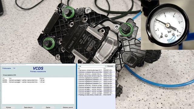 DSG DQ381 DQ500 10666 10668 P1735 P1736 Czujnik Położenia Sprzęgła 1 / 2 Naprawa Awaria Skrzyni