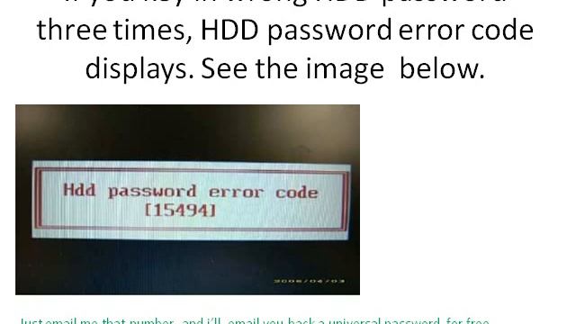 Acer HP Emachines Samsung Compaq DeLL Fujitsu-Siemens & Other Laptop HDD Bios Password Reset Unlock
