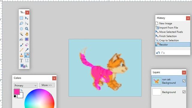How to use the Recolor Tool in paint.net. смотреть онлайн