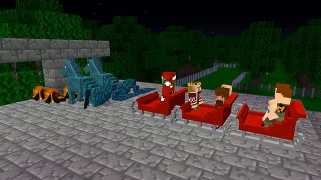 KÖTÜ NOEL BABA YILBAŞINDA KEREM KOMSER' İN ÇOCUKLARINI KAÇIRDI! 😱 Minecraft