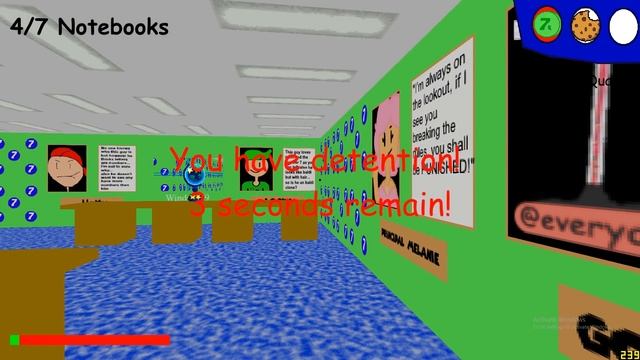 LUCKY NUMBER 7 Baldi's Basics mod Gameplay in my School house! смотреть онлайн