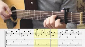 ASKING ALEXANDRIA - Alone In A Room - Fingerstyle Guitar TAB Tutorial/Playthrough