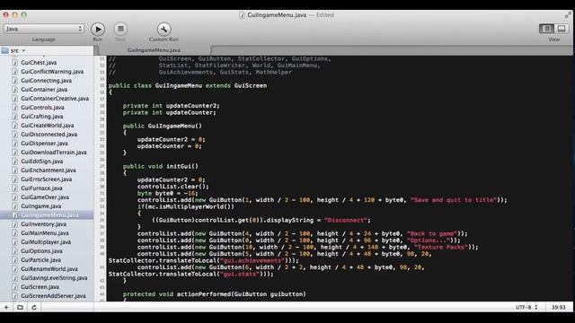 Minecraft Client Coding- Adding GUI Buttons- Ep. 3 смотреть онлайн