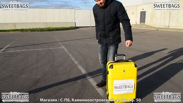 Тест драйв пластикового чемодана на колесах смотреть онлайн