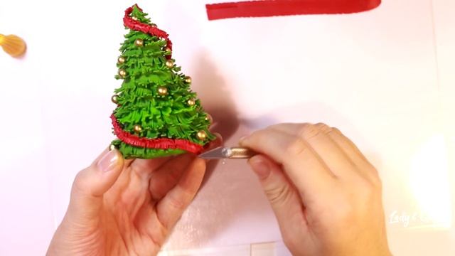 Новогодняя ёлочка ❄ ПОЛИМЕРНАЯ ГЛИНА ❄ мастер-класс смотреть онлайн