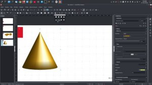 Работа с фигурами в LibreOffice Impress.