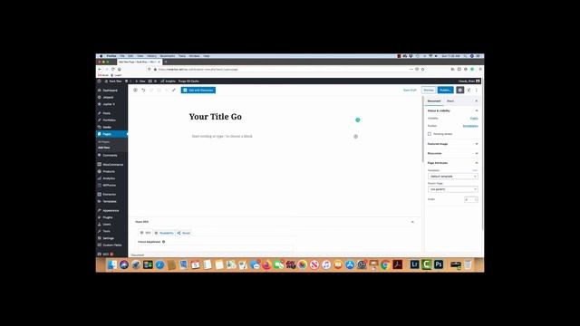 Wordpress Edit Page Title смотреть онлайн