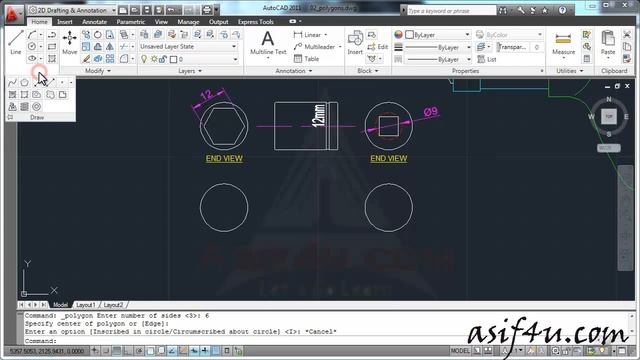 AutoCAD Essential Training 25 Polygon Tools смотреть онлайн