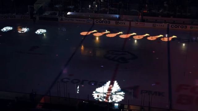 Предматчевое 3D mapping шоу на открытие плей офф ХК Трактор. Март 2021. смотреть онлайн