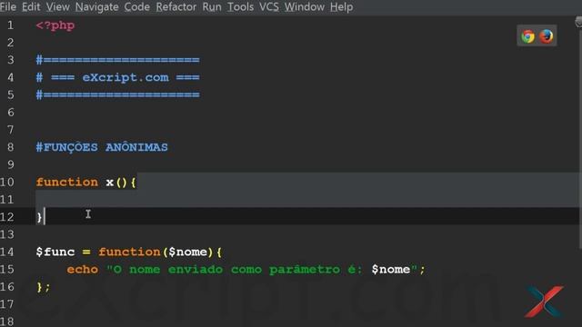 Curso de PHP - Aula 76 - Introdução às Funções Anônimas - eXcript смотреть онлайн