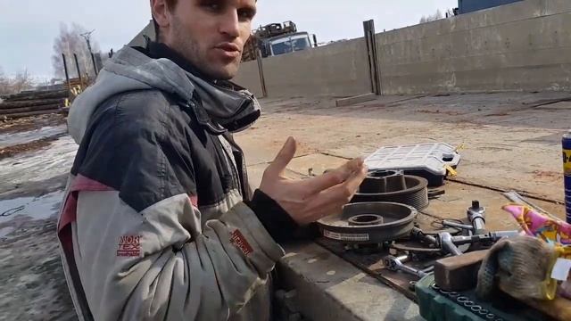 Ремонт пневмо муфты вентилятора BorgWarner на Volvo vnl 780 своими руками. смотреть онлайн