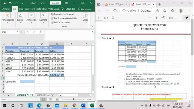 Ejercicio 10 y 11. Excel смотреть онлайн