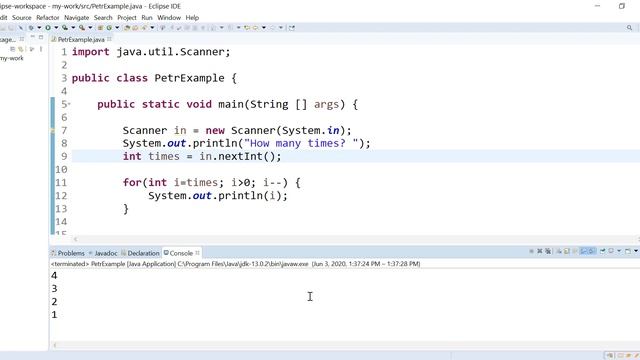Incorporate User Input into a For Loop in Java смотреть онлайн