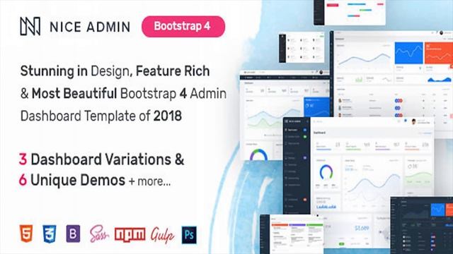 Nice Admin - Bootstrap 4 Dashboard Template | Themeforest Website Templates and Themes смотреть онлайн