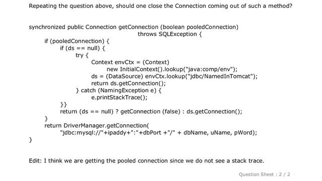 MySQL : Closing JDBC Connections in Pool смотреть онлайн