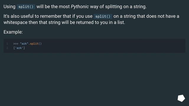 Split string on whitespace in Python смотреть онлайн