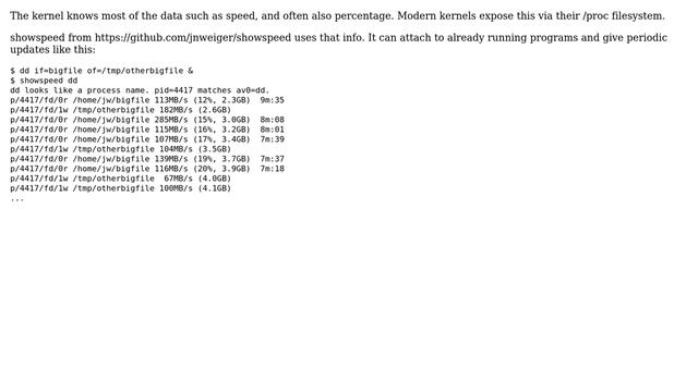 Ubuntu: How to show the transfer progress and speed when copying files with cp? смотреть онлайн
