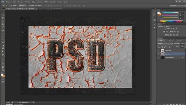 Efeito magma p/ textos - Tutorial Photoshop CS6 смотреть онлайн