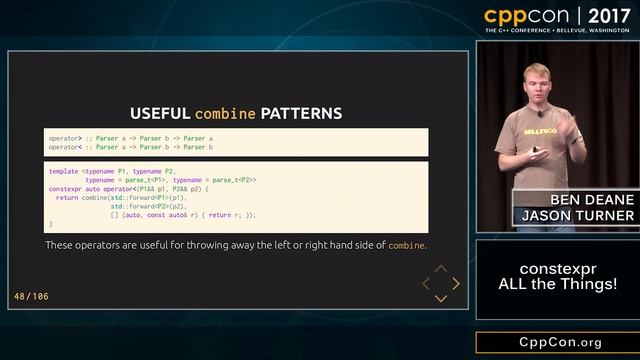 CppCon 2017: Ben Deane & Jason Turner “constexpr ALL the Things!” смотреть онлайн