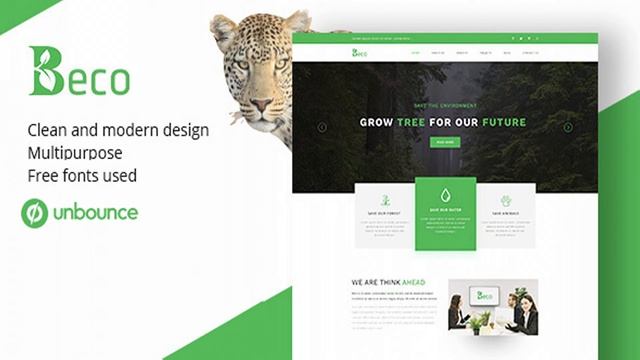 Beco - Unbounce Lead Generating Landing Pages | Themeforest Website Templates and Themes смотреть онлайн