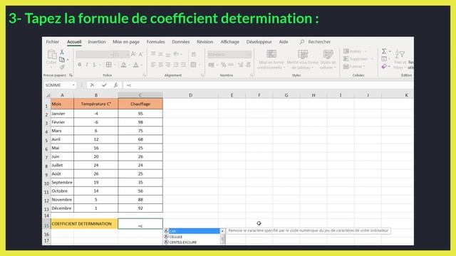 Comment calculer coefficient determination r2 sur excel смотреть онлайн