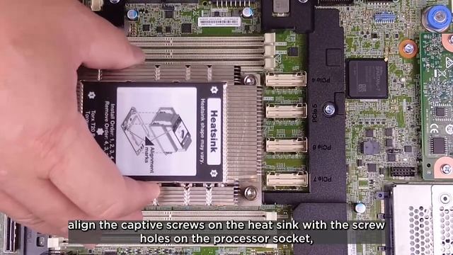 ThinkEdge SE455 V3 installing a processor and heat sink смотреть онлайн