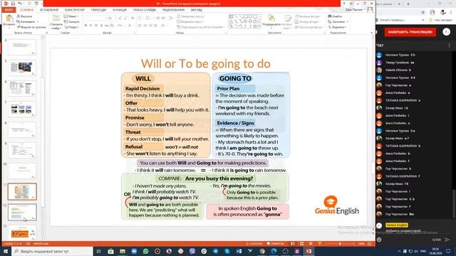 Бесплатный открытый урок на тему:   