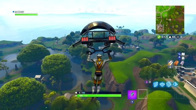 Search between a Bench, Ice Cream Truck, and Helicopter Fortnite Week 4 Challenge смотреть онлайн
