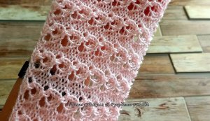 Сказочный узор в вашу копилочку! Для летней кофточки топа "Мелкие ажурные листочки" спицами