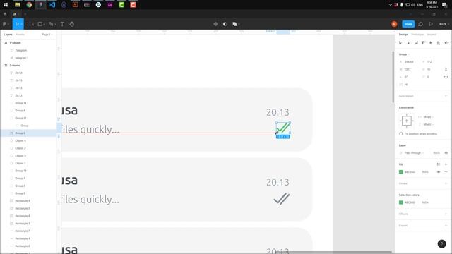 Telegram UI - Figma chat UI design смотреть онлайн