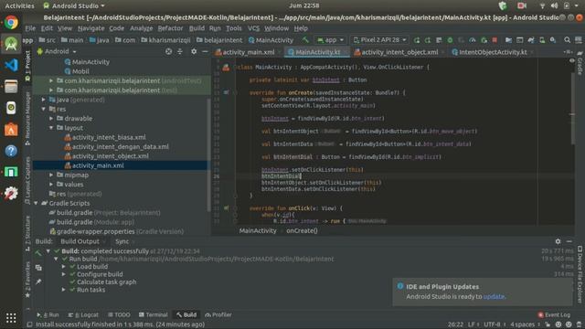 Tutorial Android Dengan Kotlin - 6. Intent Implicit (Pemula) смотреть онлайн
