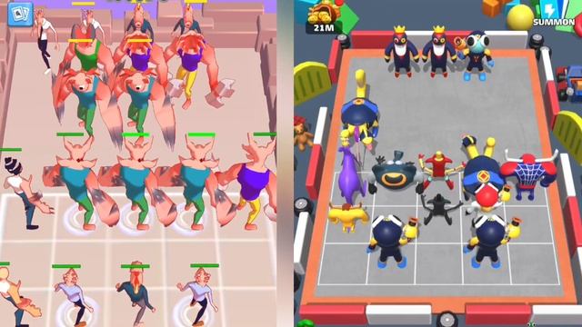 MERGE COLOR RAINBOW FRENDS (P5) VS 3D RUN MERGE: MONSTER FIGHT GAMEPLAY MAX LEVEL смотреть онлайн