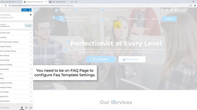 How to Configure FAQ Page Template | Rara Business Pro WordPress Theme смотреть онлайн
