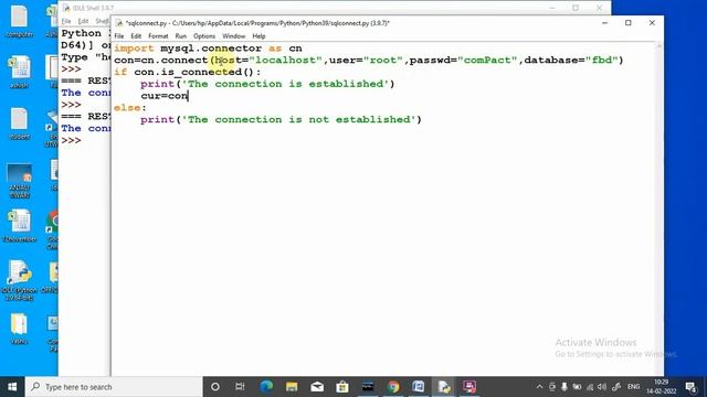 SQL python connectivity (Display data from table)| Extracting data from table of MY SQL using Pytho смотреть онлайн