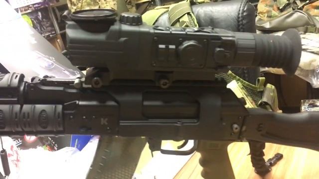 Цифровой прицел Pulsar Digisight ULTRA N355 на боковом кронштейне SAG AK смотреть онлайн