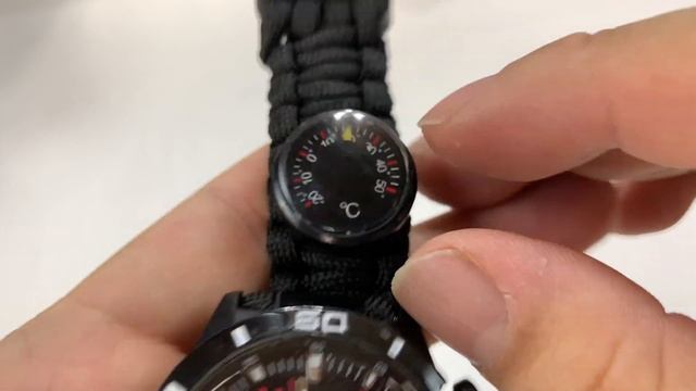 $10 Paracord Survival Bracelet with Watch, Compass, Thermometer, and Fire Starter смотреть онлайн