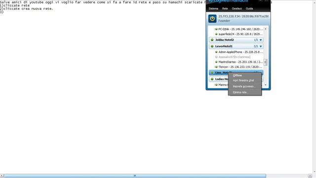 Creare id rete hamachi e pass смотреть онлайн