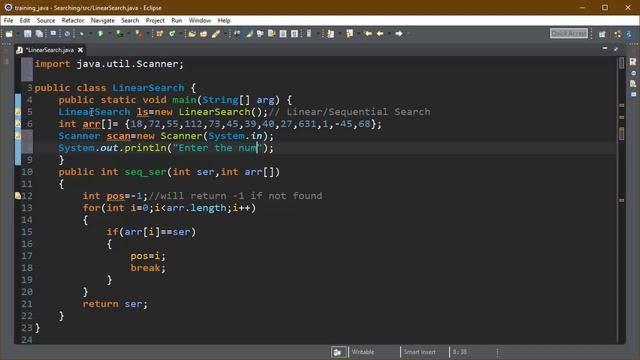 Linear Search | Sequential Search in Java | Java Tutorial-55 | latest | 2020 смотреть онлайн