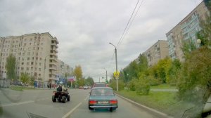 Движение на автомобиле по Тюмени до музыкальной школы на Заречный проезд и на Киевскую