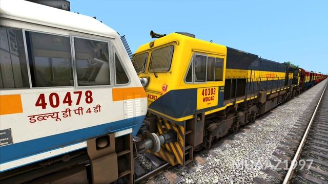 Loco Failed of Rajdhani Express Rescue by WDP4D | Rajdhani Train Accident – Train Simulator Railway смотреть онлайн