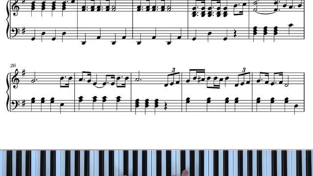 Lennon/McCartney — YELLOW SUBMARINE — piano tutorial смотреть онлайн
