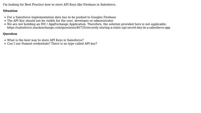 Salesforce: Store Firebase API Key in Salesforce смотреть онлайн