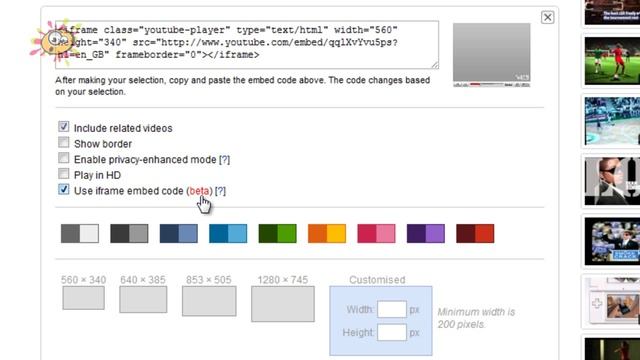 YouTube iFrame Embed Option смотреть онлайн