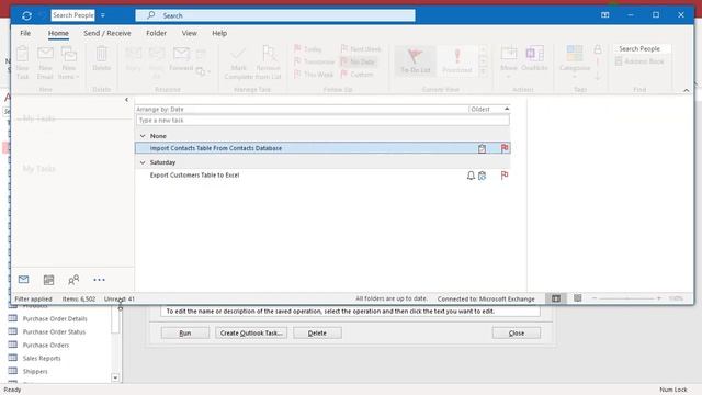 How to Create an Outlook Task for Import or Export Specification in MS Access - Office 365 смотреть онлайн