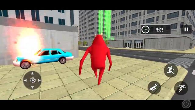 Super NabNab Red Monster hero, android gameplay + link download game. смотреть онлайн