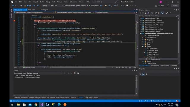 Blazor Restaurant - System Configurator - Loading From Database смотреть онлайн