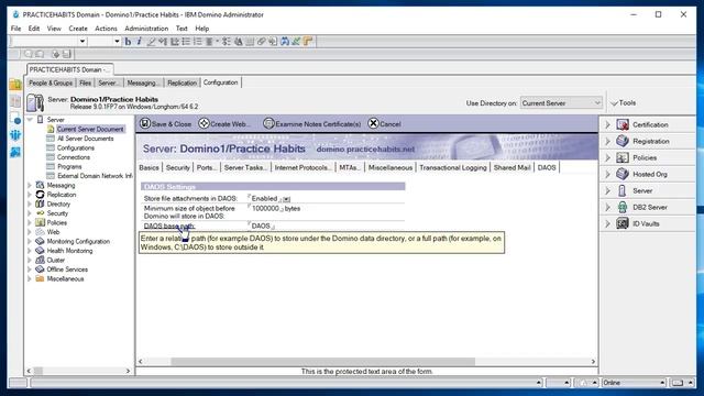 IBM Domino: Enable DAOS смотреть онлайн
