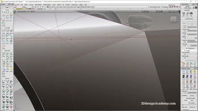 Autodesk Alias Tutorials I Q&A 13 - Pagani Utopia Bodyside 1 смотреть онлайн